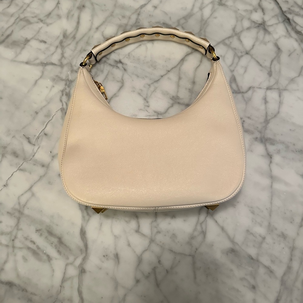 Valentino Cream Leather Women's Bag - Picture 4 of 14
